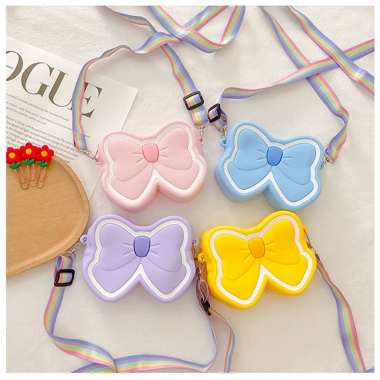 Silicone Bowknot Mini Crossbody Bag