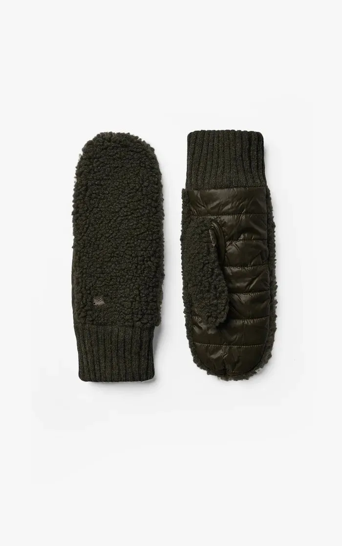 SOIA&KYO ALINA - Sustainable Faux Sherpa Puffer Mittens