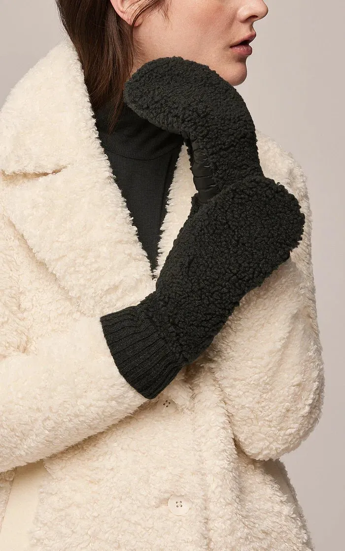 SOIA&KYO ALINA - Sustainable Faux Sherpa Puffer Mittens