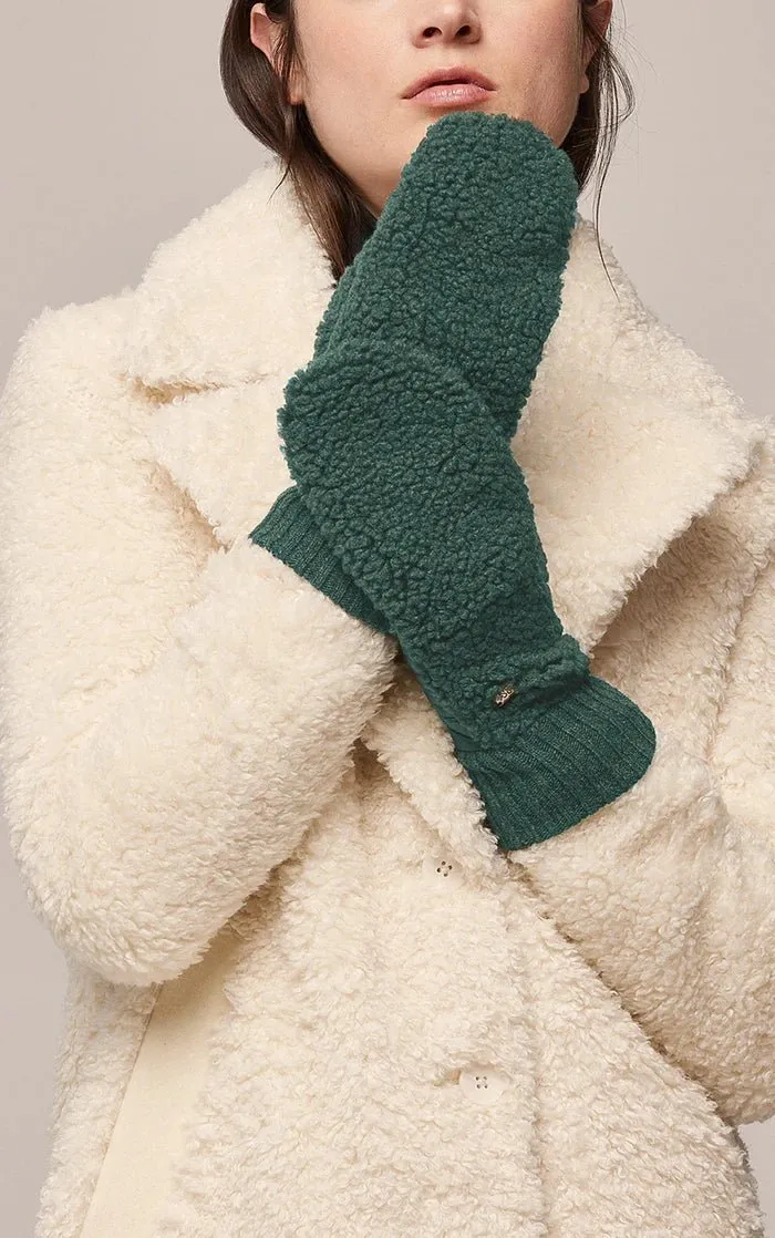 SOIA&KYO ALINA - Sustainable Faux Sherpa Puffer Mittens