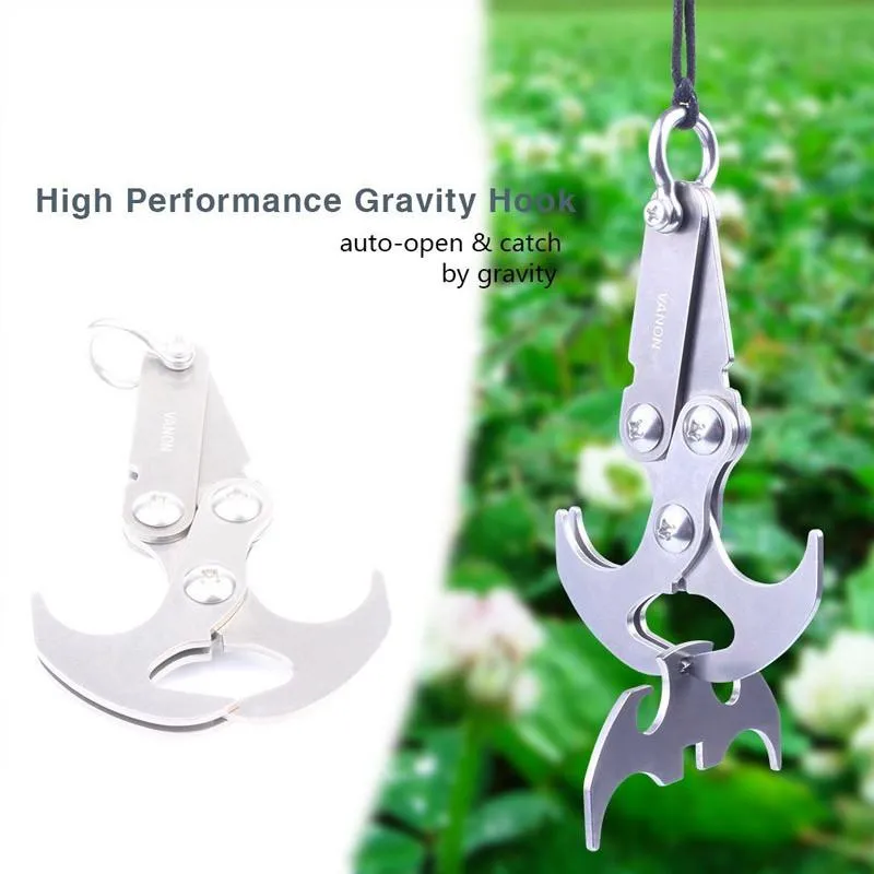 Stainless Steel Gravity / Grappling Hook with Magnetic Retriever