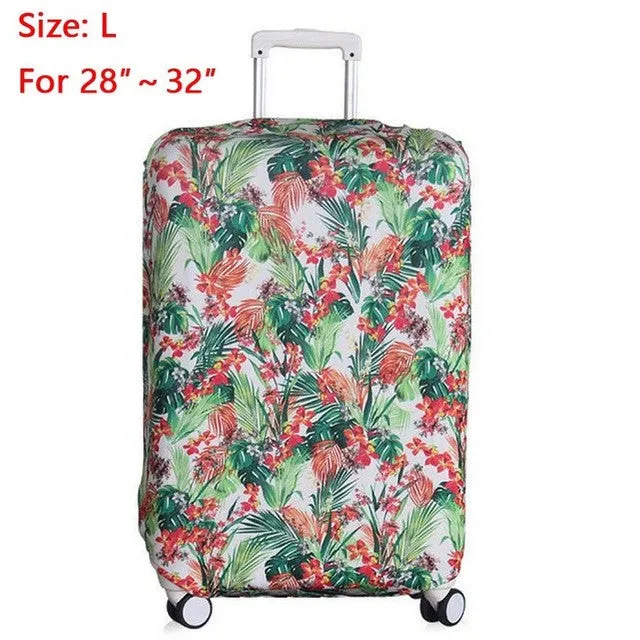 Suitcase Covers Luggage Cover Protector with Elastic Fabric Protect Suitcase from Scracth Reconizable Cover for Travelling