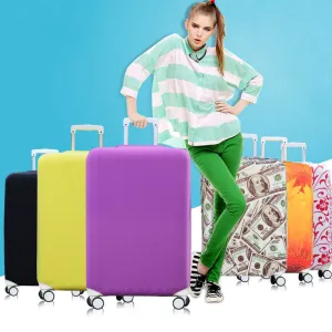 Suitcase Covers Luggage Cover Protector with Elastic Fabric Protect Suitcase from Scracth Reconizable Cover for Travelling