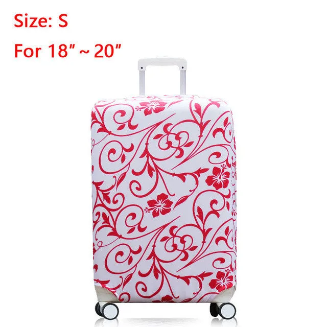 Suitcase Covers Luggage Cover Protector with Elastic Fabric Protect Suitcase from Scracth Reconizable Cover for Travelling