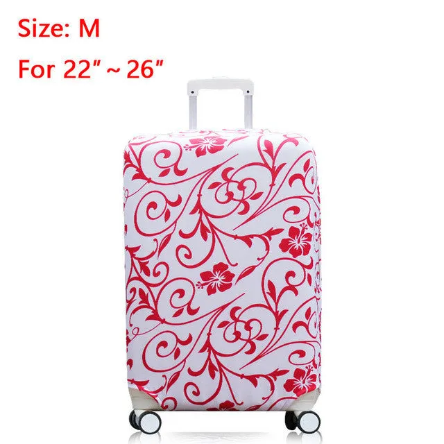 Suitcase Covers Luggage Cover Protector with Elastic Fabric Protect Suitcase from Scracth Reconizable Cover for Travelling