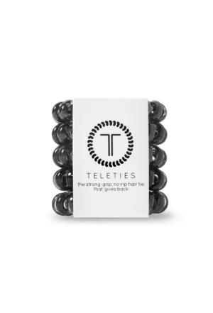 TELETIES Tiny Hair Ties - Jet Black