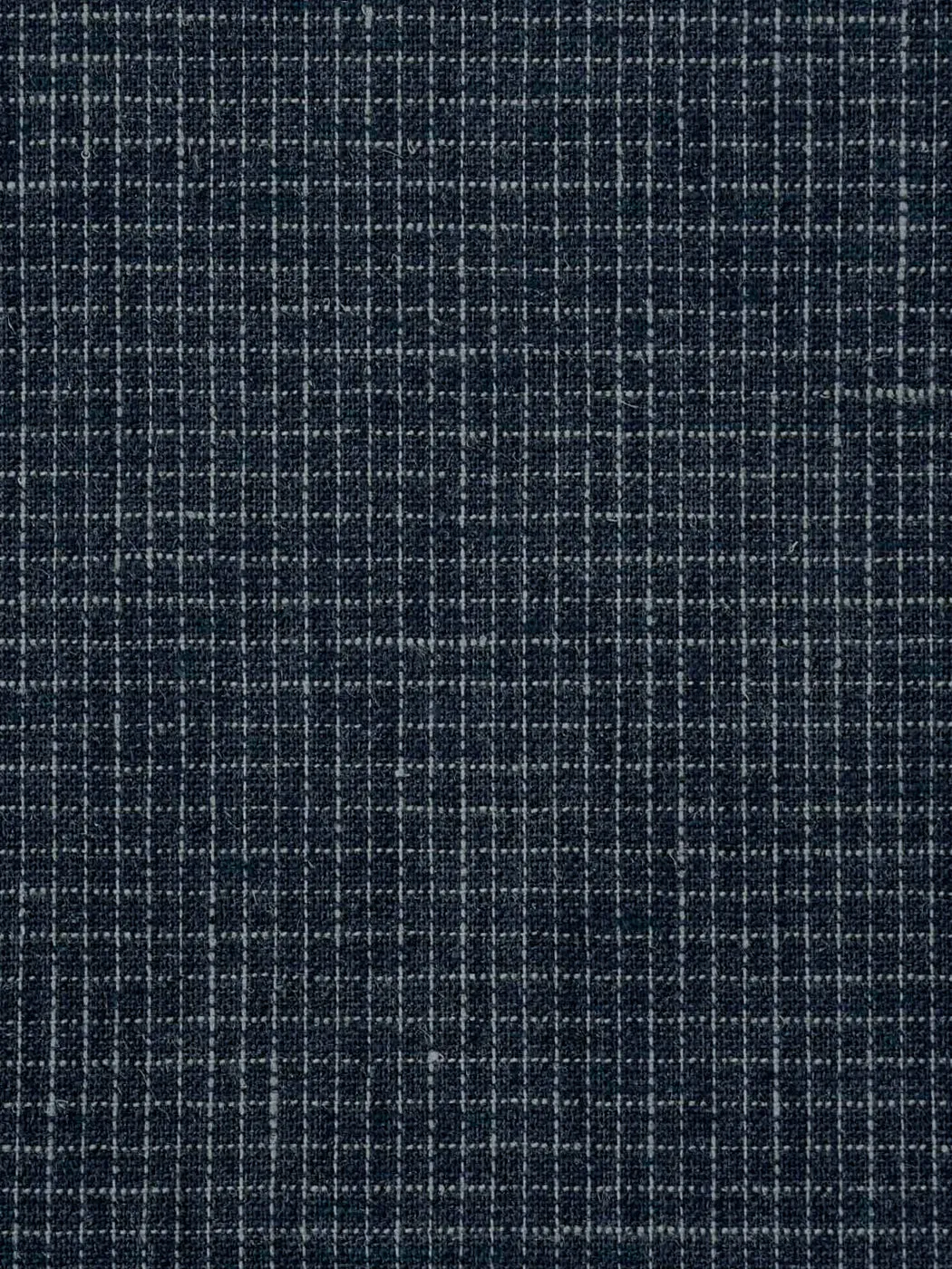 Tiny Square Plaid Hemp Blend Woven Fabric ( HP5813Y)