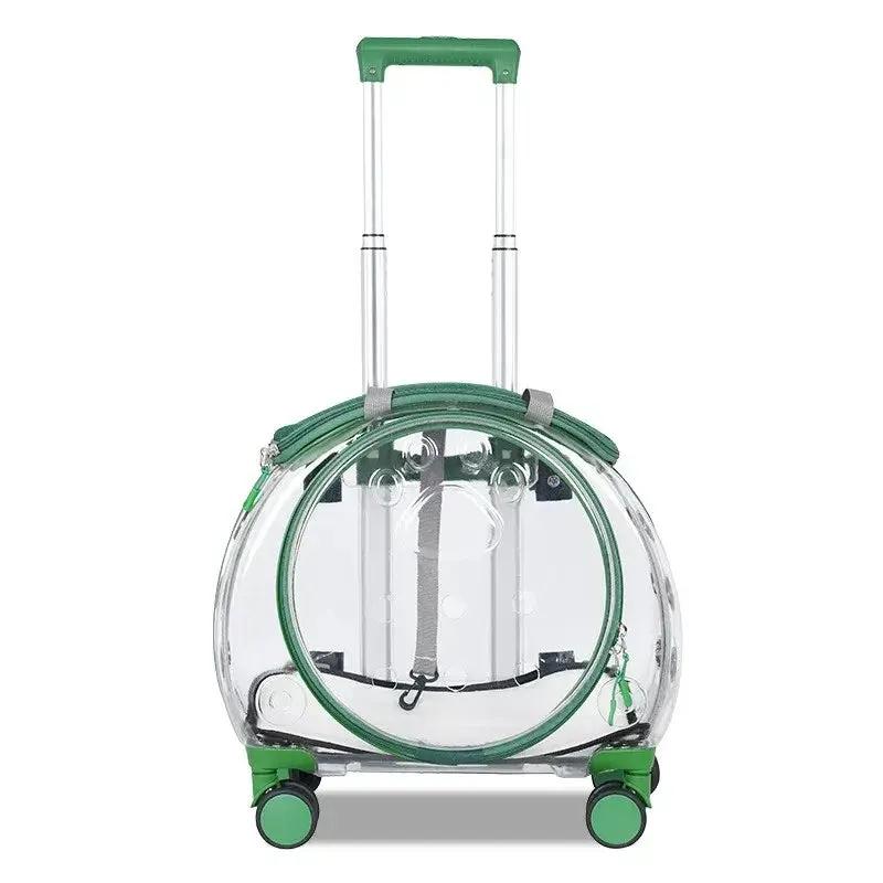 Transparent Cat Trolley Case -Bag Multi-purpose pet Carrier