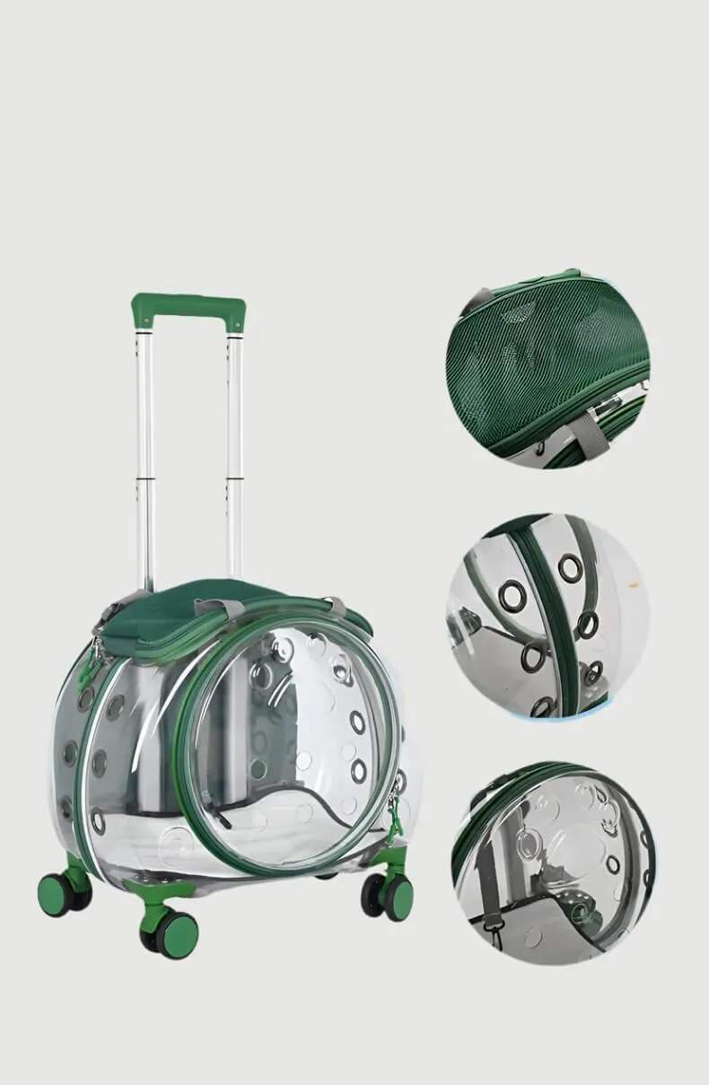 Transparent Cat Trolley Case -Bag Multi-purpose pet Carrier