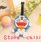 UP 10Models TOTORO , Chi's Cat Etc. - 11CM Silicone Rubber Travel Luggage Tag Holder ; Luggage Cards Label Name Cards TAG Pouch