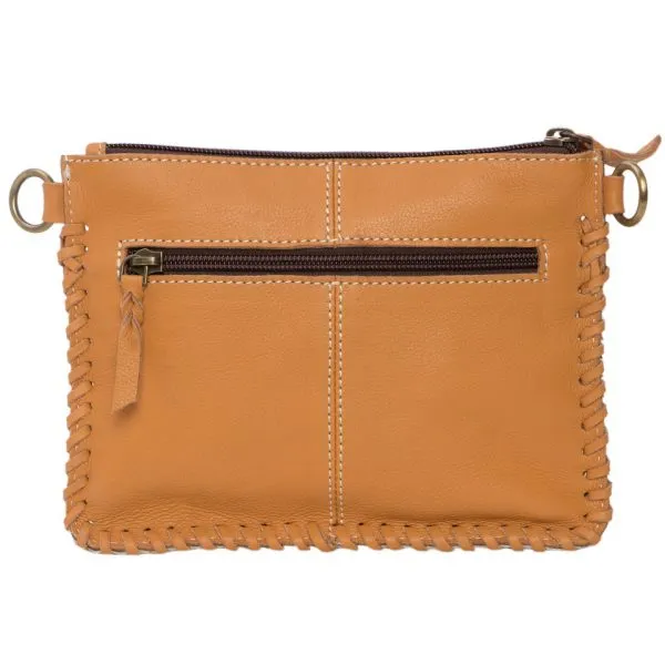 Volcan | Cowhide Small Clutch Bag with Tooling