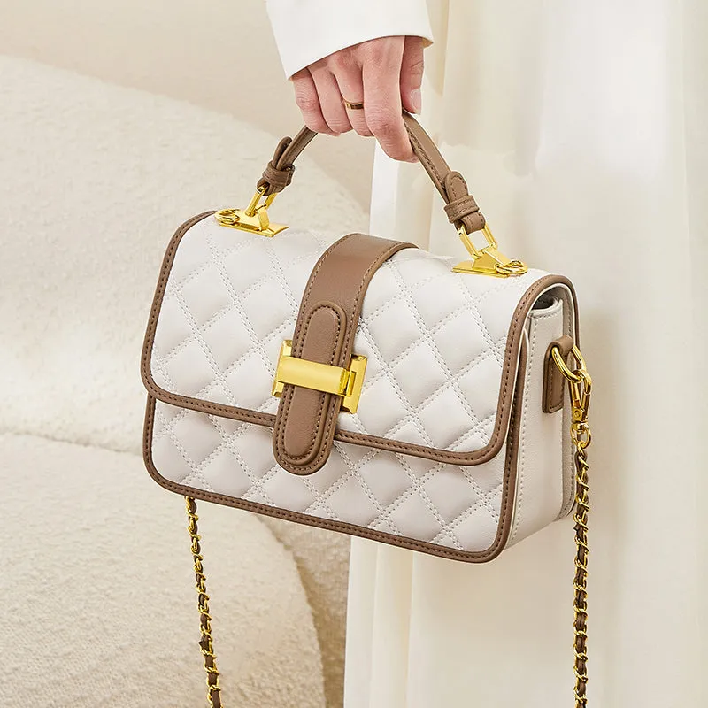 White Grandeur Satchel Bag