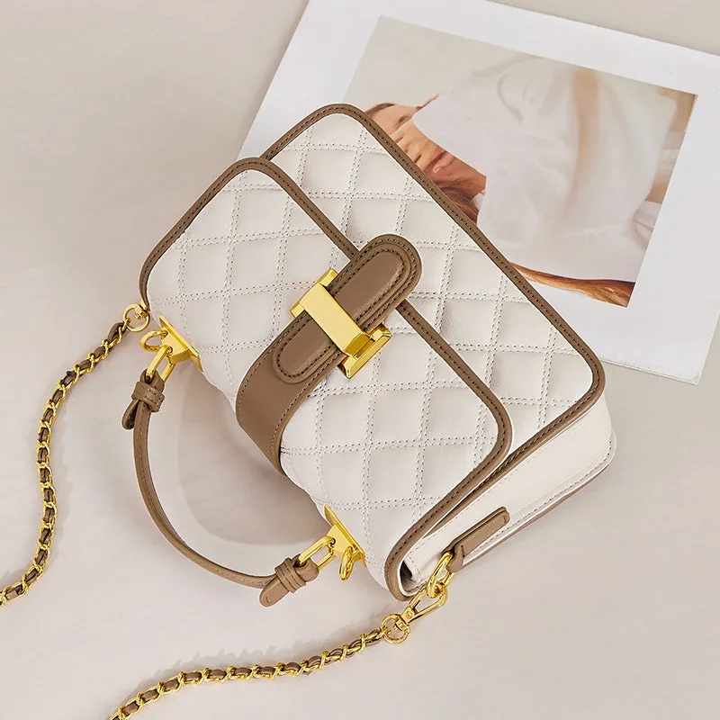 White Grandeur Satchel Bag