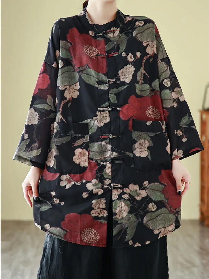 Women's Stylish Shirt Tops with Beautiful Blooms