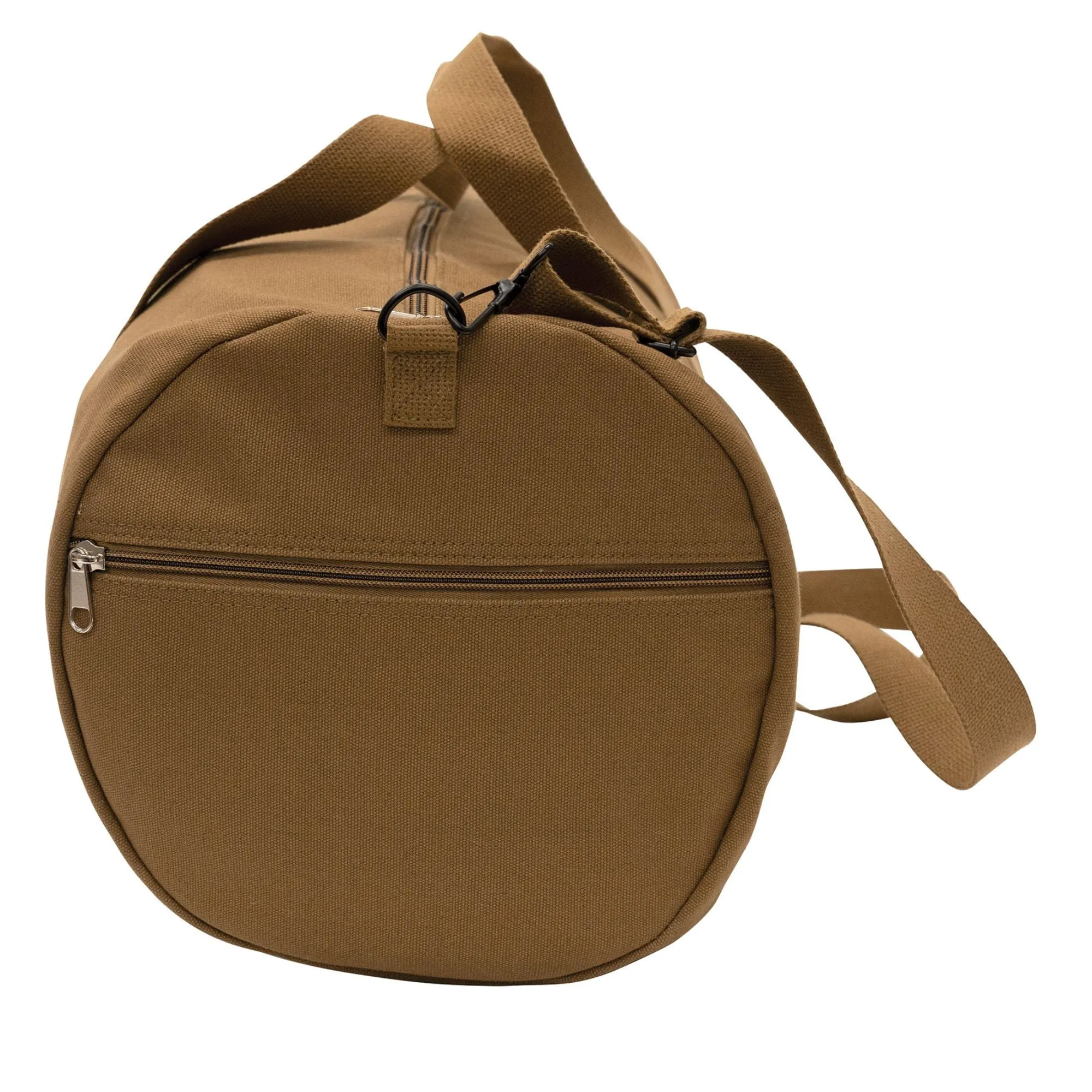 Work Brown Heavyweight Cotton Canvas Duffle Bag Sports Gym Shoulder & Carry Bag 19"x9"x9"