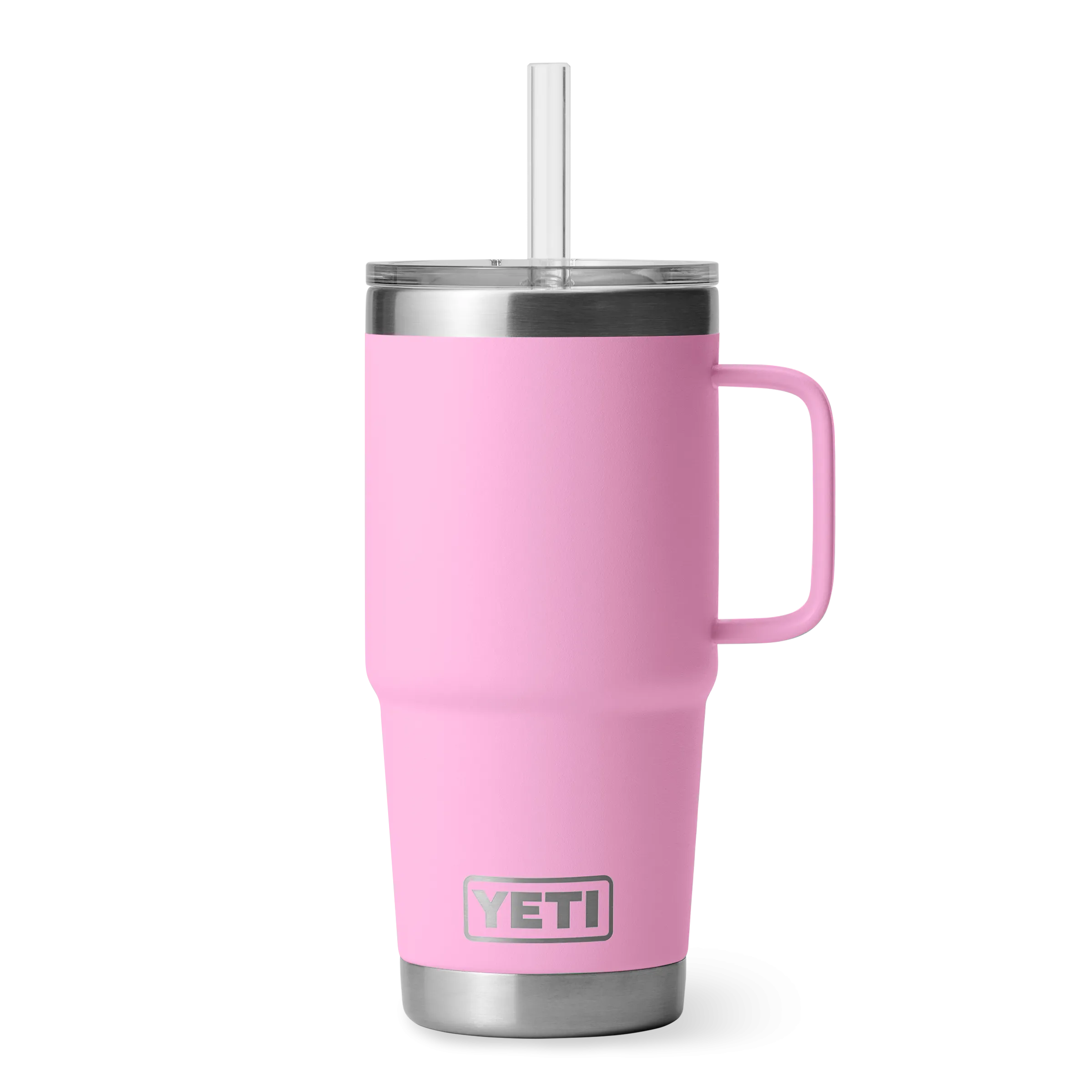 Yeti Rambler 25oz Mug With Straw Lid - Power Pink